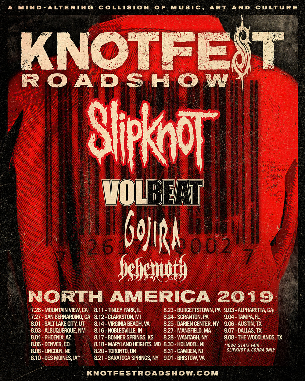Knotfest Roadshow North America 2019