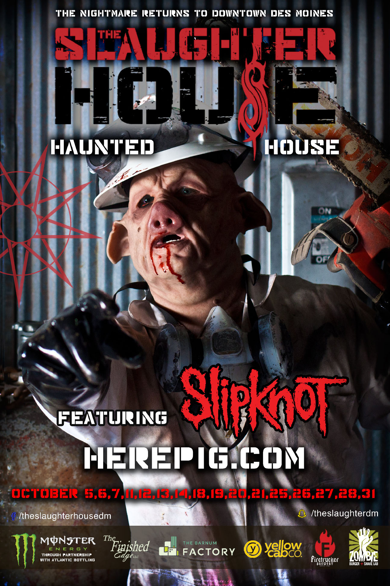 Slipknot partner with the slaughterhouse for chilling hometown appearance