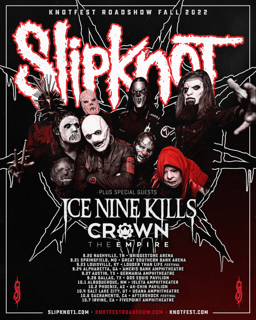 slipknot tour tracklist