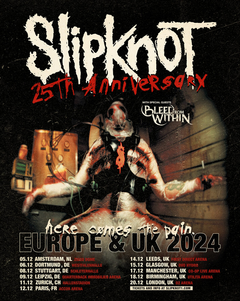tour dates for slipknot